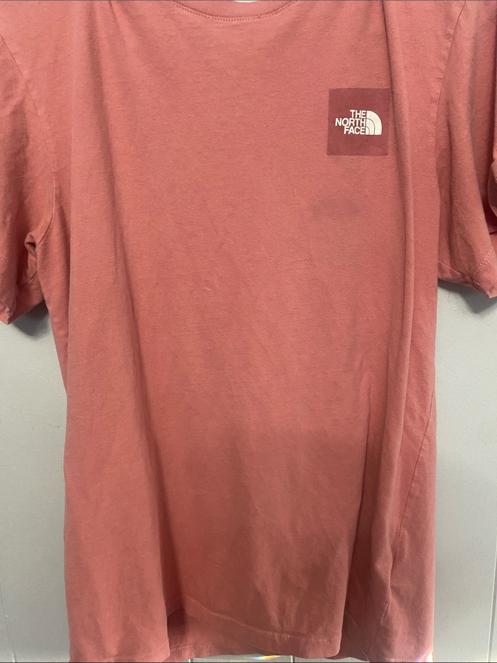 Flawed The North Face Men's Short Sleeve Tee - Coral Dusty pink - Picture 3 of 5